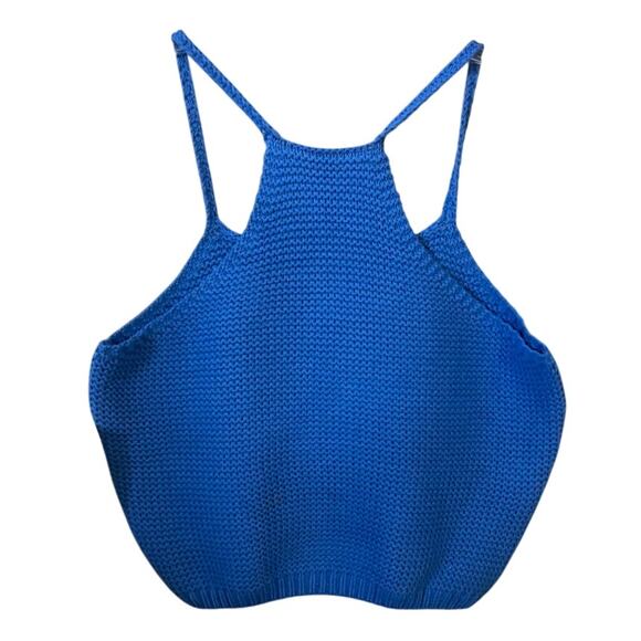 Bardot Tops - Bardot Electric Blue Eliana Knit Crop Camisole Top Size Small NWT‎